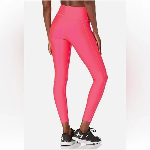 Under Armour Women's Vibrant Pink Leggings NWT Compression High Rise Ankle XS - Picture 1 of 5